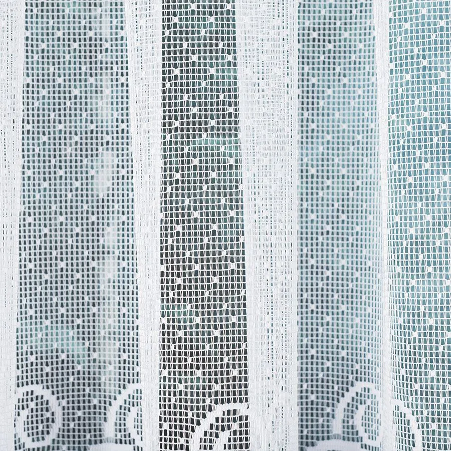 HERNANI Firanka żakardowa gotowa, szerokość 600 x wysokość 160cm, kolor 001 biały 004465