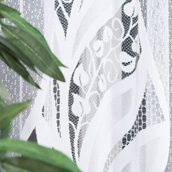 MELANIA Firanka żakardowa gotowa, szerokość 300 x wysokość 160cm, kolor 001 biały 019369 MELANIA Firanka żakardowa gotowa, szerokość 300 x wysokość 160cm, kolor 001 biały 019369