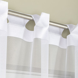 ELZA Firanka żakardowa gotowa, szerokość 300 x wysokość 160cm, kolor 001 biały 023456