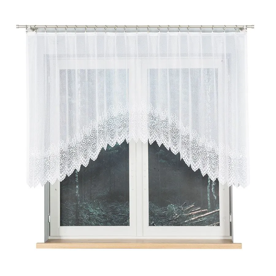 VIOLETTA Firanka żakardowa gotowa, szerokość 250 x wysokość 120cm, kolor 001 biały 001539