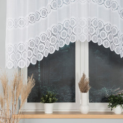MARIA Firanka żakardowa gotowa ze wzorem pasowym, szerokość 250 x wysokość 120cm, kolor 001 biały 107835 MARIA Firanka żakardowa gotowa ze wzorem pasowym, szerokość 250 x wysokość 120cm, kolor 001 biały 107835
