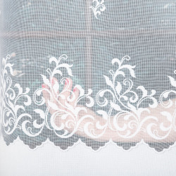 GENOWEFA Firanka żakardowa gotowa, szerokość 350 x wysokość 140cm, kolor 001 biały 023419 GENOWEFA Firanka żakardowa gotowa, szerokość 350 x wysokość 140cm, kolor 001 biały 023419