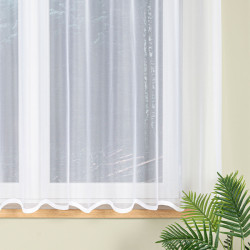 ELZA Firanka żakardowa gotowa, szerokość 300 x wysokość 170cm, kolor 001 biały 023456