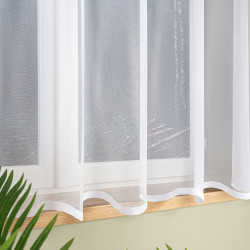 ELZA Firanka żakardowa gotowa, szerokość 300 x wysokość 170cm, kolor 001 biały 023456