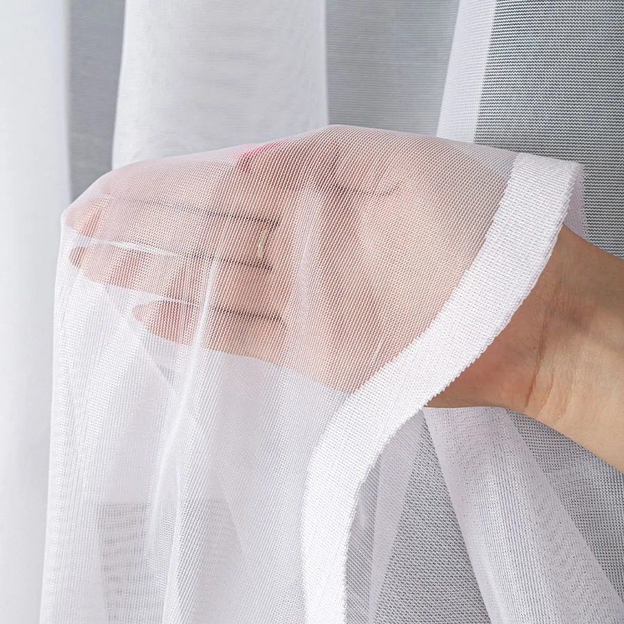 ELZA Firanka żakardowa gotowa, szerokość 300 x wysokość 170cm, kolor 001 biały 023456