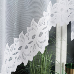 BASTIA Firanka żakardowa gotowa, szerokość 250 x wysokość 130cm, kolor 001 biały 648107