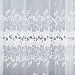 BASTIA Firanka żakardowa gotowa, szerokość 250 x wysokość 130cm, kolor 001 biały 648107