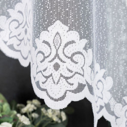 ŻAKLINA Firanka żakardowa gotowa, szerokość 300 x wysokość 140cm, kolor 001 biały 023405 ŻAKLINA Firanka żakardowa gotowa, szerokość 300 x wysokość 140cm, kolor 001 biały 023405