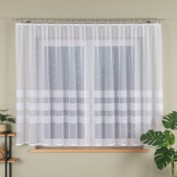 AMELIA Firanka żakardowa gotowa, szerokość 400 x wysokość 160cm, kolor 001 biały 000282