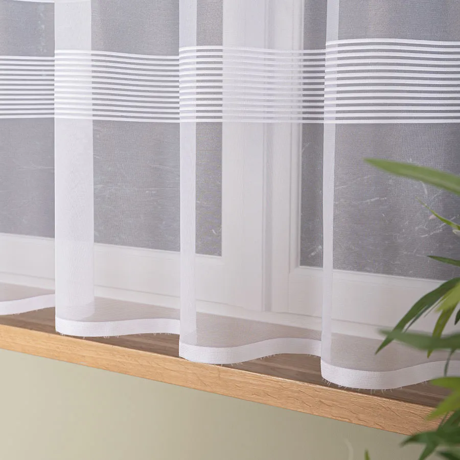 AMELIA Firanka żakardowa gotowa, szerokość 400 x wysokość 160cm, kolor 001 biały 000282