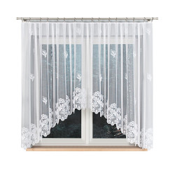 BEATA Firanka żakardowa gotowa, szerokość 315 x wysokość 160cm, kolor 001 biały 002032 BEATA Firanka żakardowa gotowa, szerokość 315 x wysokość 160cm, kolor 001 biały 002032