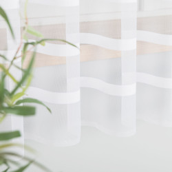 HALINA Firanka żakardowa gotowa, szerokość 400 x wysokość 180cm, kolor 001 biały 000383