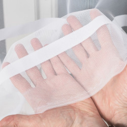 HALINA Firanka żakardowa gotowa, szerokość 400 x wysokość 180cm, kolor 001 biały 000383