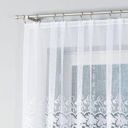 HERNANI Firanka żakardowa gotowa, szerokość 310 x wysokość 160cm, kolor 001 biały 004465