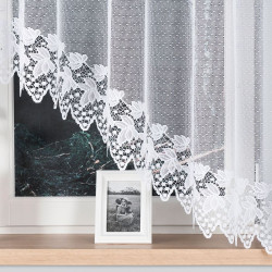 HERNANI Firanka żakardowa gotowa, szerokość 310 x wysokość 160cm, kolor 001 biały 004465
