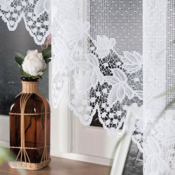 HERNANI Firanka żakardowa gotowa, szerokość 310 x wysokość 160cm, kolor 001 biały 004465