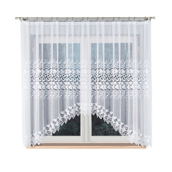 HERNANI Firanka żakardowa gotowa, szerokość 310 x wysokość 160cm, kolor 001 biały 004465