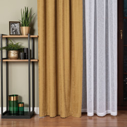 Firana gotowa na taśmie, 140x250 cm, kolor 001 biały 400009