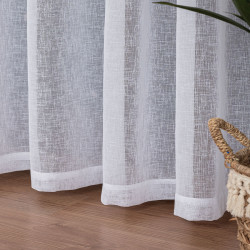 Firana gotowa na taśmie, 140x250 cm, kolor 001 biały 400009