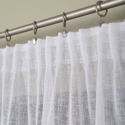 Firana gotowa na taśmie, 140x250 cm, kolor 001 biały 400009