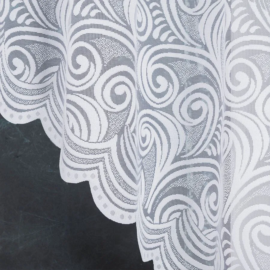 KINGA Firanka żakardowa gotowa, szerokość 300 x wysokość 140cm, kolor 001 biały 023391