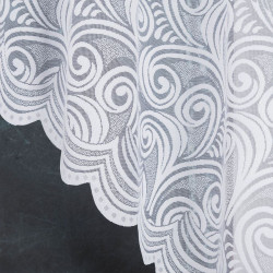 KINGA Firanka żakardowa gotowa, szerokość 300 x wysokość 140cm, kolor 001 biały 023391 KINGA Firanka żakardowa gotowa, szerokość 300 x wysokość 140cm, kolor 001 biały 023391