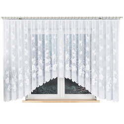 BOŻENA Firanka żakardowa gotowa, szerokość 500 x wysokość 160cm, kolor 001 biały 023025 BOŻENA Firanka żakardowa gotowa, szerokość 500 x wysokość 160cm, kolor 001 biały 023025