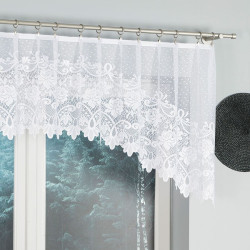 DEMETRIA Firanka żakardowa gotowa, szerokość 250 x wysokość 80cm, kolor 001 biały 017480 DEMETRIA Firanka żakardowa gotowa, szerokość 250 x wysokość 80cm, kolor 001 biały 017480