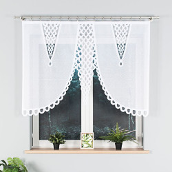 ERYKA Panel żakardowy gotowy, szerokość 160 x wysokość 120cm, kolor 001 biały 019371