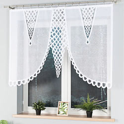 ERYKA Panel żakardowy gotowy, szerokość 160 x wysokość 120cm, kolor 001 biały 019371