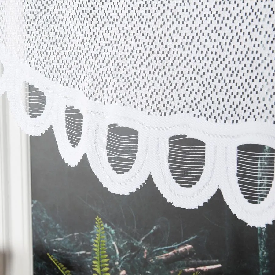 ERYKA Panel żakardowy gotowy, szerokość 160 x wysokość 120cm, kolor 001 biały 019371