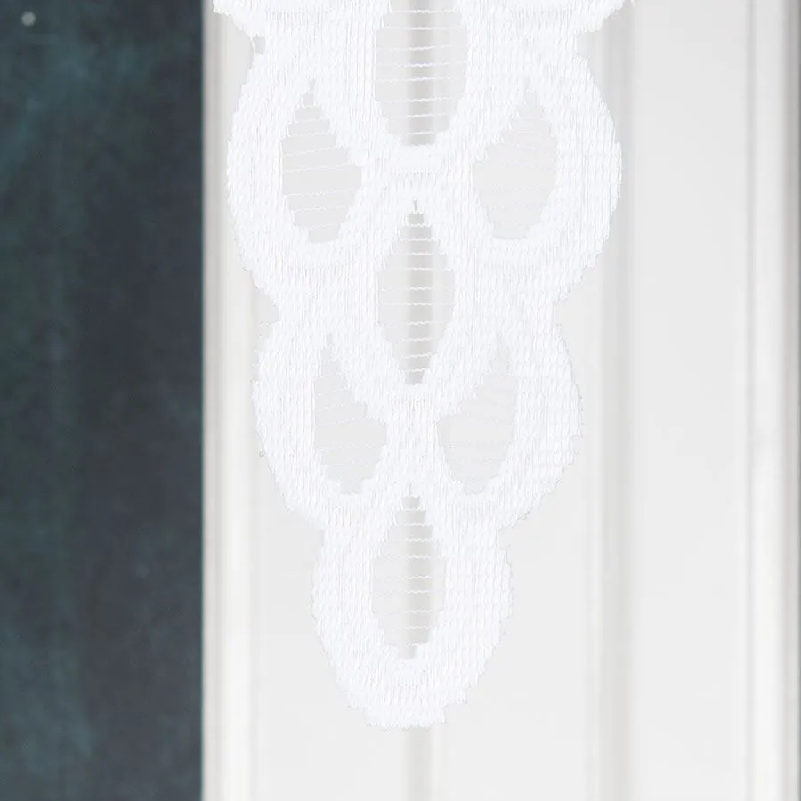 ERYKA Panel żakardowy gotowy, szerokość 160 x wysokość 120cm, kolor 001 biały 019371