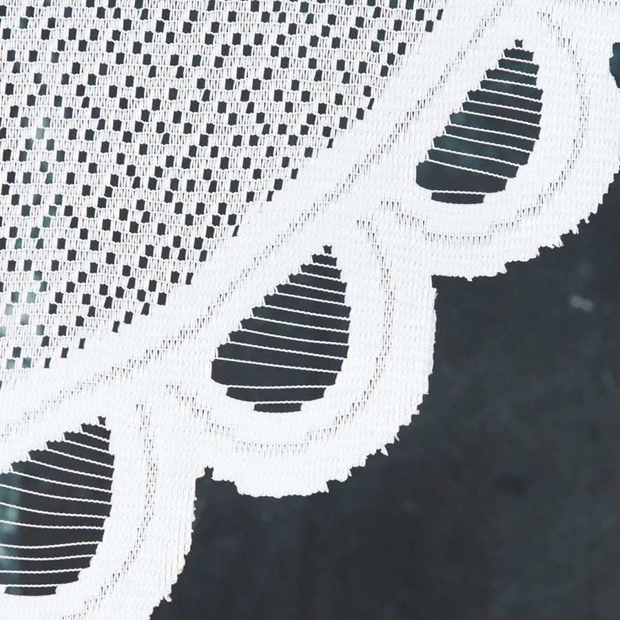 ERYKA Panel żakardowy gotowy, szerokość 160 x wysokość 120cm, kolor 001 biały 019371