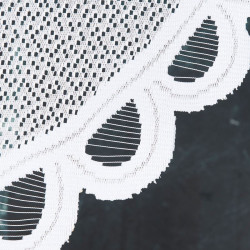ERYKA Panel żakardowy gotowy, szerokość 160 x wysokość 120cm, kolor 001 biały 019371