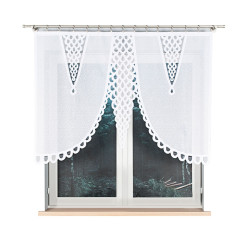 ERYKA Panel żakardowy gotowy, szerokość 160 x wysokość 120cm, kolor 001 biały 019371