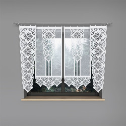 KLAUDIA Panel żakardowy gotowy, szerokość 60 x wysokość 140cm, kolor 001 biały 001331