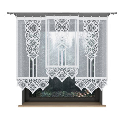 KLAUDIA Panel żakardowy gotowy, szerokość 60 x wysokość 140cm, kolor 001 biały 001331