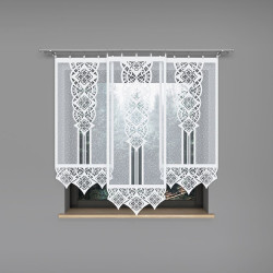 KLAUDIA Panel żakardowy gotowy, szerokość 60 x wysokość 140cm, kolor 001 biały 001331