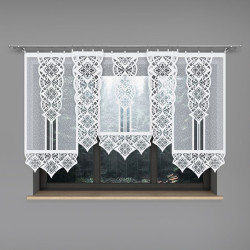 KLAUDIA Panel żakardowy gotowy, szerokość 60 x wysokość 140cm, kolor 001 biały 001331