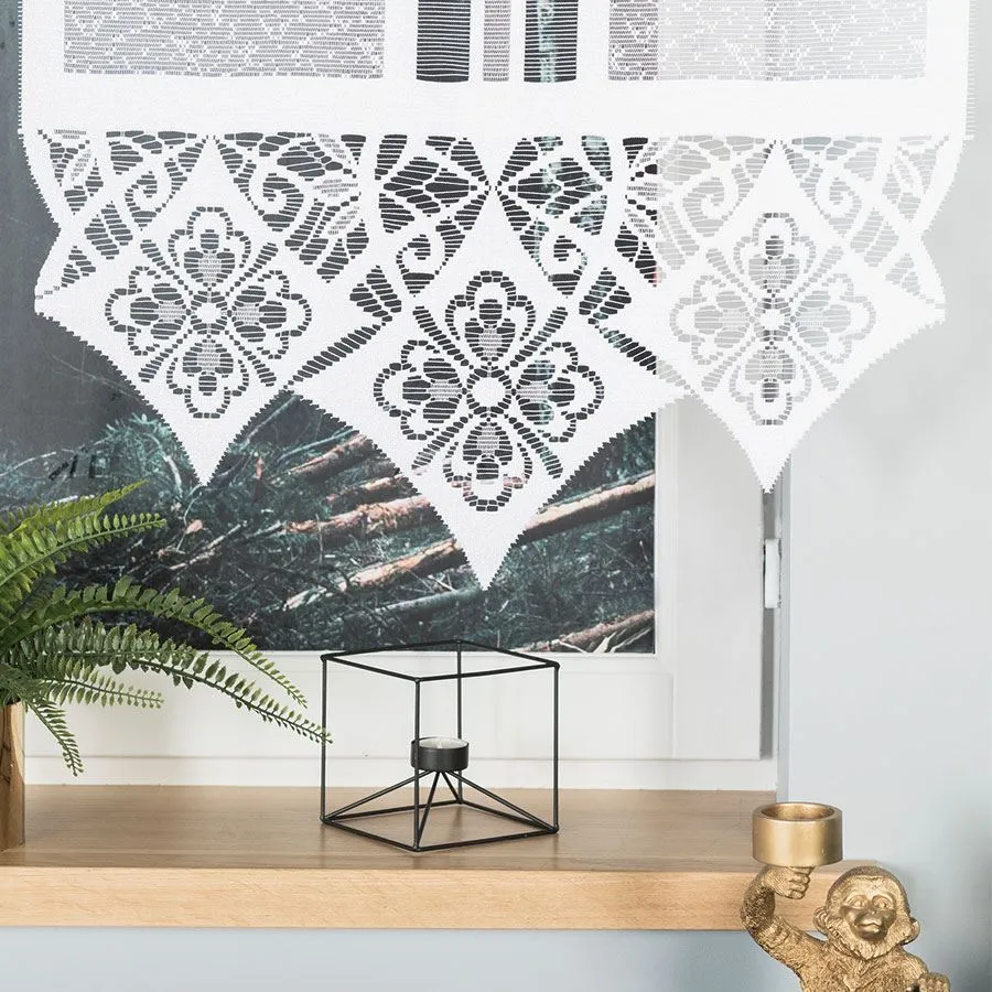 KLAUDIA Panel żakardowy gotowy, szerokość 60 x wysokość 140cm, kolor 001 biały 001331