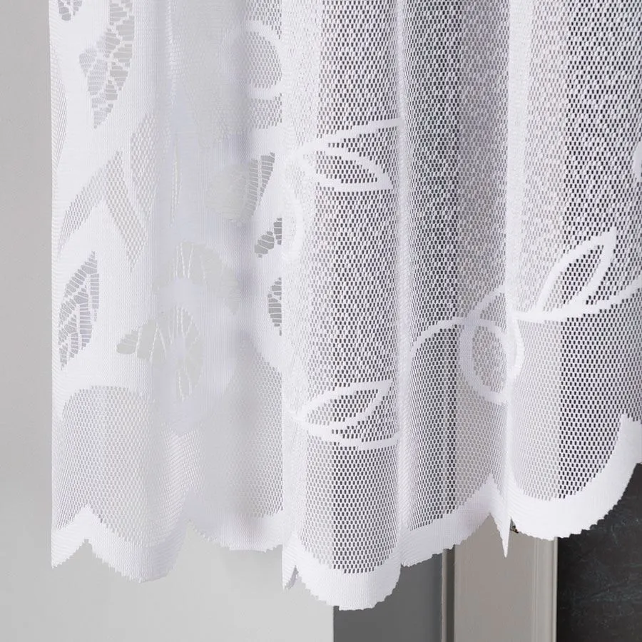 EWELINA Firanka żakardowa gotowa, szerokość 300 x wysokość 120cm, kolor 001 biały 019312