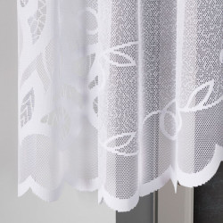 EWELINA Firanka żakardowa gotowa, szerokość 300 x wysokość 120cm, kolor 001 biały 019312