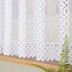 HELENA Firanka żakardowa gotowa, szerokość 400 x wysokość 160cm, kolor 001 biały S18869