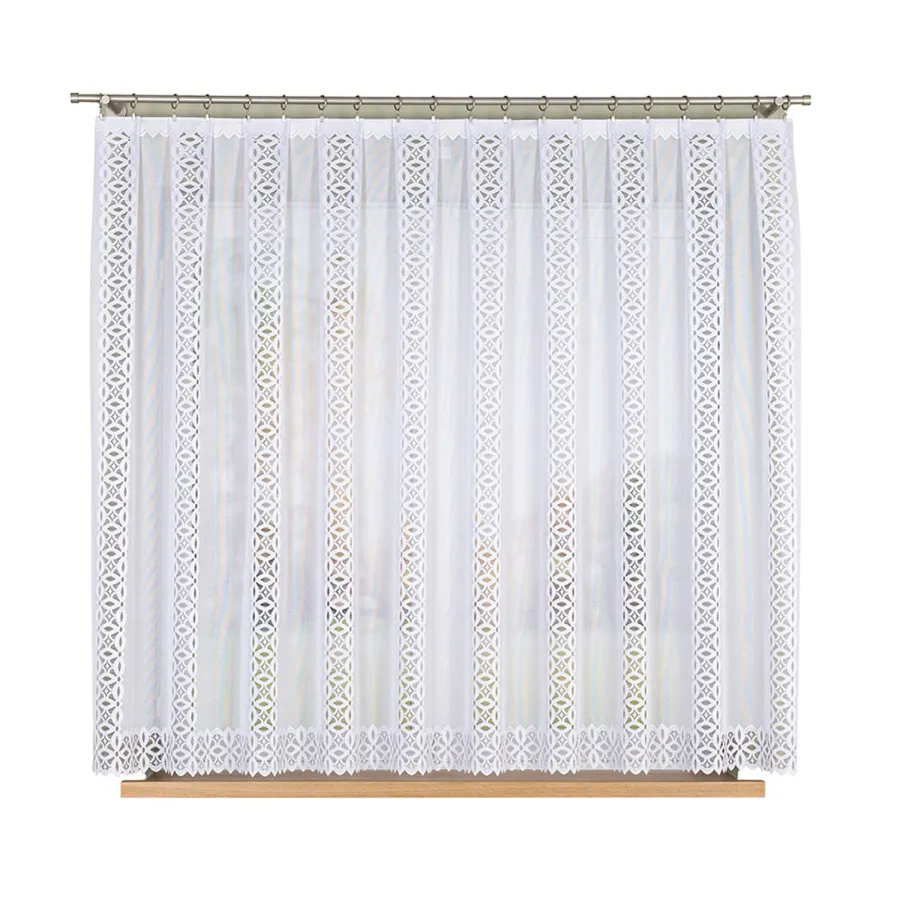 HELENA Firanka żakardowa gotowa, szerokość 400 x wysokość 160cm, kolor 001 biały S18869