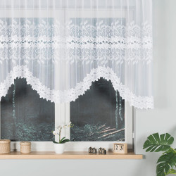 BASTIA Firanka żakardowa gotowa, szerokość 315 x wysokość 120cm, kolor 001 biały 648107 BASTIA Firanka żakardowa gotowa, szerokość 315 x wysokość 120cm, kolor 001 biały 648107