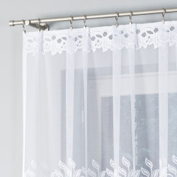 BASTIA Firanka żakardowa gotowa, szerokość 315 x wysokość 120cm, kolor 001 biały 648107 BASTIA Firanka żakardowa gotowa, szerokość 315 x wysokość 120cm, kolor 001 biały 648107