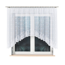 KAROLINA Firanka żakardowa gotowa, szerokość 300 x wysokość 130cm, kolor 001 biały 054160 KAROLINA Firanka żakardowa gotowa, szerokość 300 x wysokość 130cm, kolor 001 biały 054160