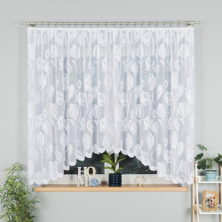 SONIA Firanka żakardowa gotowa, szerokość 350 x wysokość 160cm, kolor 001 biały 092918 SONIA Firanka żakardowa gotowa, szerokość 350 x wysokość 160cm, kolor 001 biały 092918