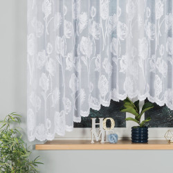 SONIA Firanka żakardowa gotowa, szerokość 350 x wysokość 160cm, kolor 001 biały 092918 SONIA Firanka żakardowa gotowa, szerokość 350 x wysokość 160cm, kolor 001 biały 092918