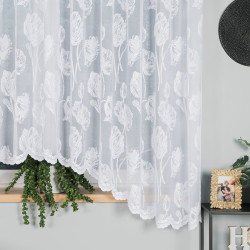 SONIA Firanka żakardowa gotowa, szerokość 350 x wysokość 180cm, kolor 001 biały 092918 SONIA Firanka żakardowa gotowa, szerokość 350 x wysokość 180cm, kolor 001 biały 092918